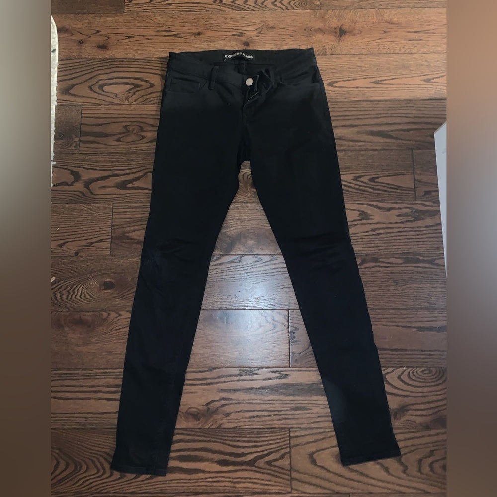 Express Black Low Rise Legging Jeans